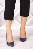 Erkan Saçmacı Gowa Plus Lacivert Saten Abiye Stiletto - 3