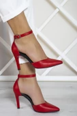 Erkan Saçmacı Sindy Kırmızı Vegan Stiletto - 1