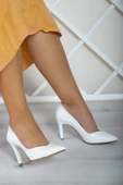 Erkan Saçmacı Veronica Beyaz Vegan Jatqılı Stiletto - 2
