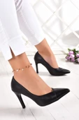 Erkan Saçmacı Veronica Siyah Vegan Jatqılı Stiletto - 2