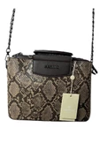 Armine 223 Yılan Desenli Omuz Askılı Kadın Çanta - 6