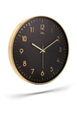 GOLD İNCE LATİN SİYAH ZEMİNLİ DUVAR SAATİ 43 CM - 4