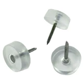 Çivili Poligrit Mobilya Masa Sandalye Zemin Koruyucu Pabuç Şeffaf Silikon Poligirit (100 ADET) thumbnail 3