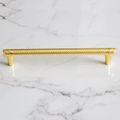 Dekor 160 mm Altın Metal Kulp Mobilya Mutfak Çekmece Dolabı Dolap Kapak Kulpları Kulbu Kulpu 16 cm thumbnail 4