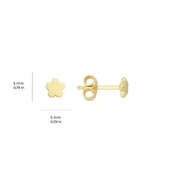 14 Ayar Altın Minik Çiçek Küpe 0,58 gr - 2