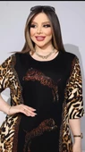 Leopar Tunik Büyük Beden Crystal Taşlı Elbise - SİYAH - 5