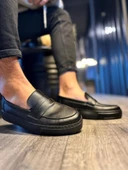 Günlük Klasik Ayakkabı 400 Siyah (Siyah Taban) - 4