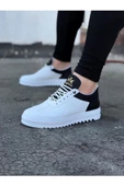 WG022 Beyaz Siyah Erkek Casual Ayakkabı thumbnail 1