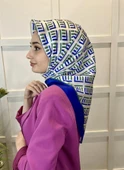 Quare Kristal Eşarp, Çizgi Desenli 01067  SAKS - 3
