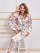 Nurteks 5654 Bayan Saten Pijama Takımı - 1