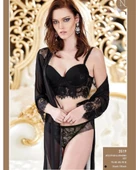Nurteks 3519 Destekli Yarım Büstiyer Kimono Takım - 1