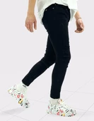 Premium Skinny Tırnaklı Siyah Erkek Kot Pantolon thumbnail 2