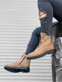 BA0212 İçi Dışı Hakiki Nubuk Deri Taba Erkek Bot thumbnail 3