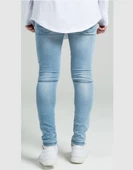 SikSilk Extreme Biker Mavi Erkek Kot Pantolon - 3