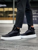 Yüksek Taban Bot 104 Siyah (Beyaz Taban) thumbnail 6