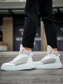 Yüksek Taban Bot 104 Beyaz - 2