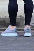 WG019 Gri Triko Erkek Casual Ayakkabı - 3