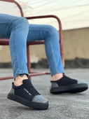 BA0104 Bağcıklı Siyah Ekose Süet Siyah Taban Spor Klasik Erkek Ayakkabı - 3