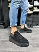 Yüksek Taban Günlük Süet Ayakkabı 144  Siyah (Siyah Taban) thumbnail 1