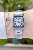 Casio CSISTE44 Kadranı ve Kordonu Gümüş Renk Hediye Paketli Kadın Kol Saati - 3