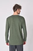 Erkek Pamuk Karışımlı Uzun Kollu Tişört - 4