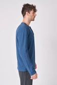 Erkek Pamuk Karışımlı Uzun Kollu Tişört - 10