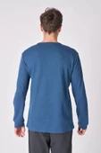 Erkek Pamuk Karışımlı Uzun Kollu Tişört - 12