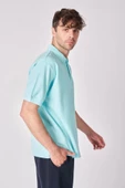 Erkek %100 Pamuklu Polo Yaka Kısa Kollu Tişört - 3