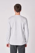 Erkek Pamuk Karışımlı Uzun Kollu Tişört - 8