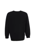 Erkek Baskılı Sweatshırt Siyah - 6