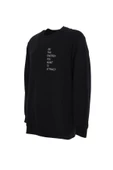 Erkek Baskılı Sweatshırt Siyah - 4
