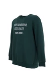 Erkek Baskılı Sweat Yeşil - 6