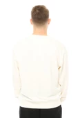 Erkek Oversize Sweat Etiket Detaylı Ekru - 3