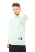 Erkek Oversize Sweat Etiket Detaylı Ekru - 4