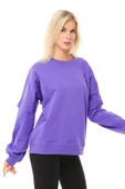 Kadın Oversize Sweat Kol Detaylı Su Yeşili - 7