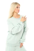 Kadın Oversize Sweat Kol Detaylı Su Yeşili - 3