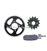 Cf Moto Nk 150 Zincir Dişli Seti Oringsiz Düz Zincirli 428/136 Bakla _Supermoto - 1