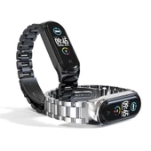 Xiaomi Mi Band 7 Uyumlu Çelik Steel Kordon Kayış - 1