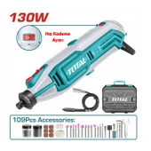 Total 130 W Gravür Makinası TG513326E Mini Dremel Testere Kesme Makine Kömürlü - 3