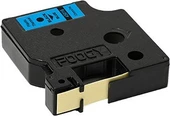 Foogy Dymo D1 Muadili Etiket Plastik Mavi - 12 mm x 7 mt - 45016 - Eko Paket 5'li - 3