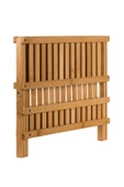 Nishev 2 Katlı Bambu Katlanabilir Tabaklık Bulaşıklık Büyük Boy Mutfak Bulaşık Kurutma Rafı 47x32 cm - 5