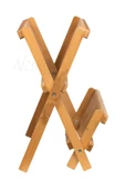 Nishev 2 Katlı Bambu Katlanabilir Tabaklık Bulaşıklık Büyük Boy Mutfak Bulaşık Kurutma Rafı 47x32 cm - 4