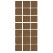 Yapışkanlı Kare Keçe Masa Sandalye Parke Zemin Ayak Koruyucu Kaydırmaz Keçesi 30x30 mm (21'Lİ PAKET) - 5