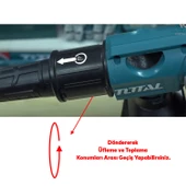 Üfleme Makinası 800 W Bahçe Yaprak Temizleme Süpürme Total TB2066 Elektrikli Üfleyici Toplayıcı - 2