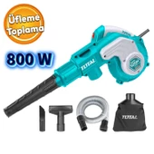 Üfleme Makinası 800 W Bahçe Yaprak Temizleme Süpürme Total TB2066 Elektrikli Üfleyici Toplayıcı - 1