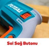 Total Kırıcı Delici Darbeli Matkap 800 W TH308268 Metal Beton Ahşap Elektropnömatik Delme Hilti - 6