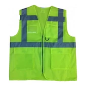 MOTOSİKLET SÜRÜCÜ REFLEKTÖR YELEK FERMUARLI CEPLİ thumbnail 3