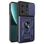Vendas İnfinix Note 30 4G Kılıf Magnetik Standlı Kamera Korumalı Zore Sürgülü Vega Kapak - 1