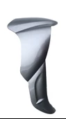 YAMAHA CRYPTON R SAĞ DIŞ DİZLİK GRİ ORJİNAL - 1