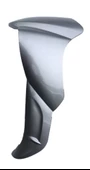 YAMAHA CRYPTON R SOL DIŞ DİZLİK GRİ ORJİNAL - 1